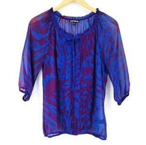 EXPRESS Sheer Blouse
